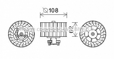 AVA QUALITY COOLING ms8650 -  Электродвигатель, вентиляция салона